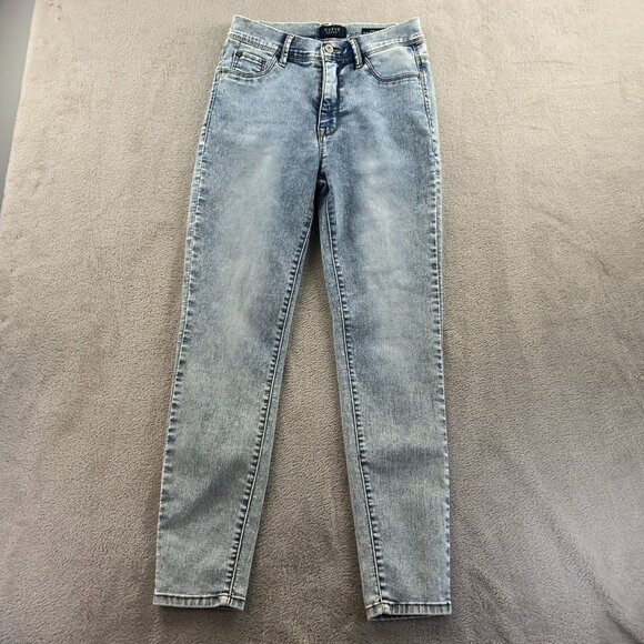 Curve Appeal Womens Jeans Size 4/27 High Rise Minimalist Jegging Skinny Blue - Picture 12 of 13